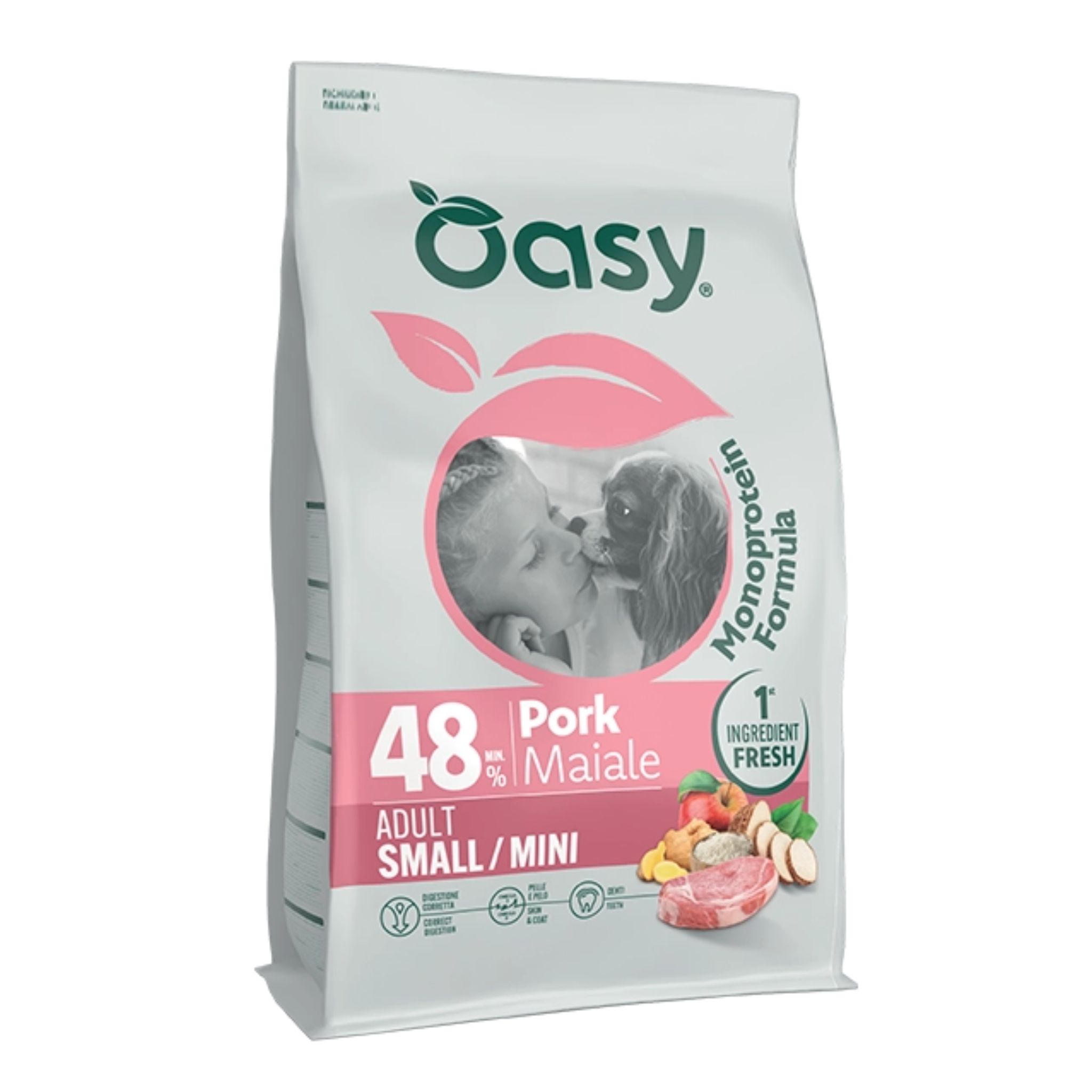 Oasy Dry Dog Monoprotein Adult Small / Mini Pork